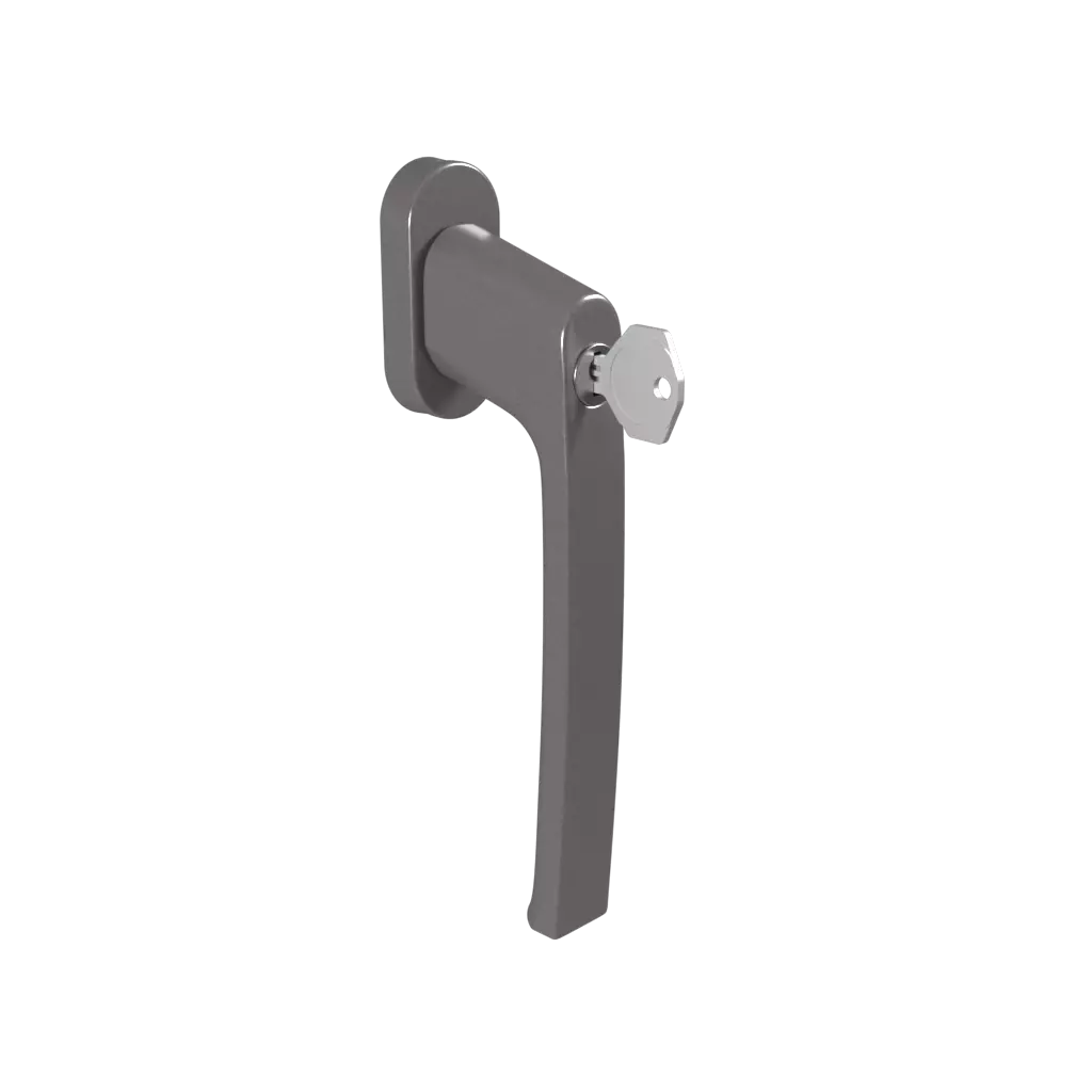 Poignée à clé en titane PSK fenetres accessoires-de-fenetre poignees psk avec-une-cle poignee-a-cle-en-titane-psk