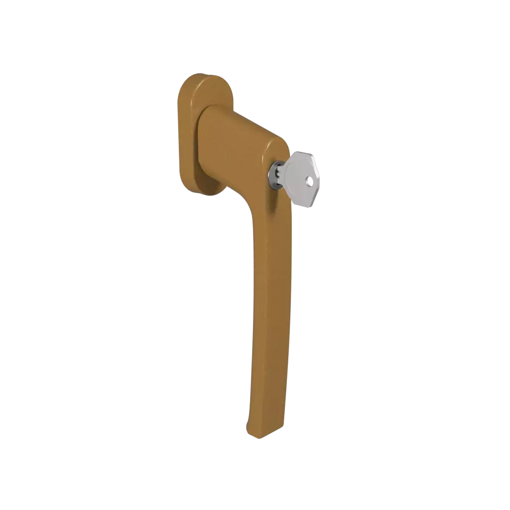 Poignée de porte avec clé en or PSK fenetres accessoires-de-fenetre poignees psk avec-une-cle poignee-de-porte-avec-cle-en-or-psk
