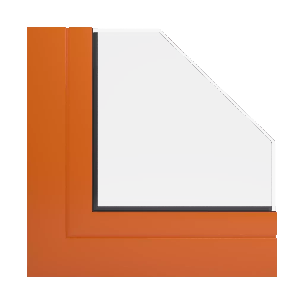 RAL 2004 Orangé pur fenetres profils-de-fenetre aliplast genesis-75