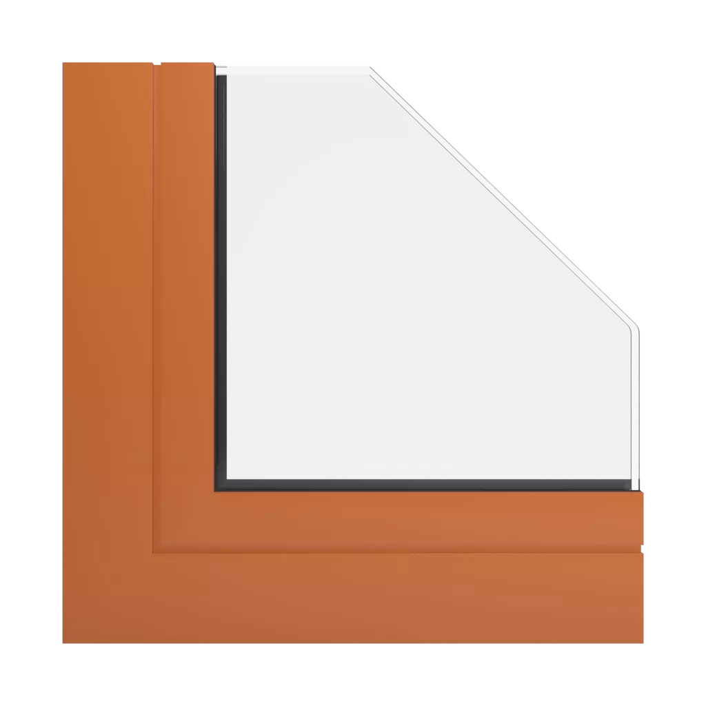 RAL 2010 Orangé de sécurité fenetres profils-de-fenetre aluprof mb-sr50n-efekt