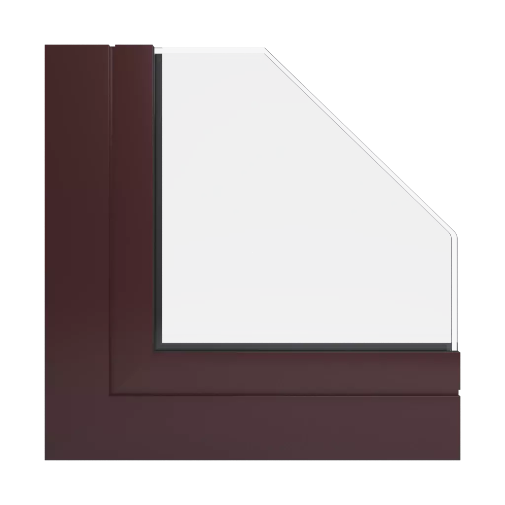 RAL 3007 Rouge noir fenetres profils-de-fenetre aliplast genesis-75