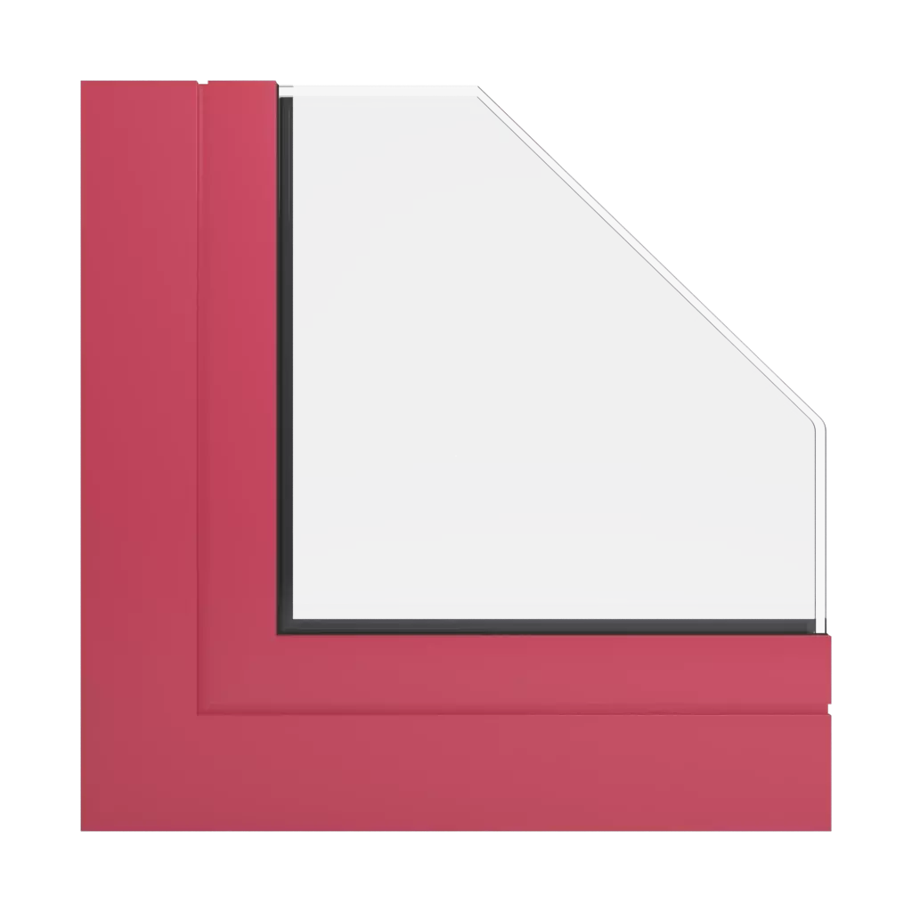 RAL 3018 Rouge fraise fenetres profils-de-fenetre aliplast panorama