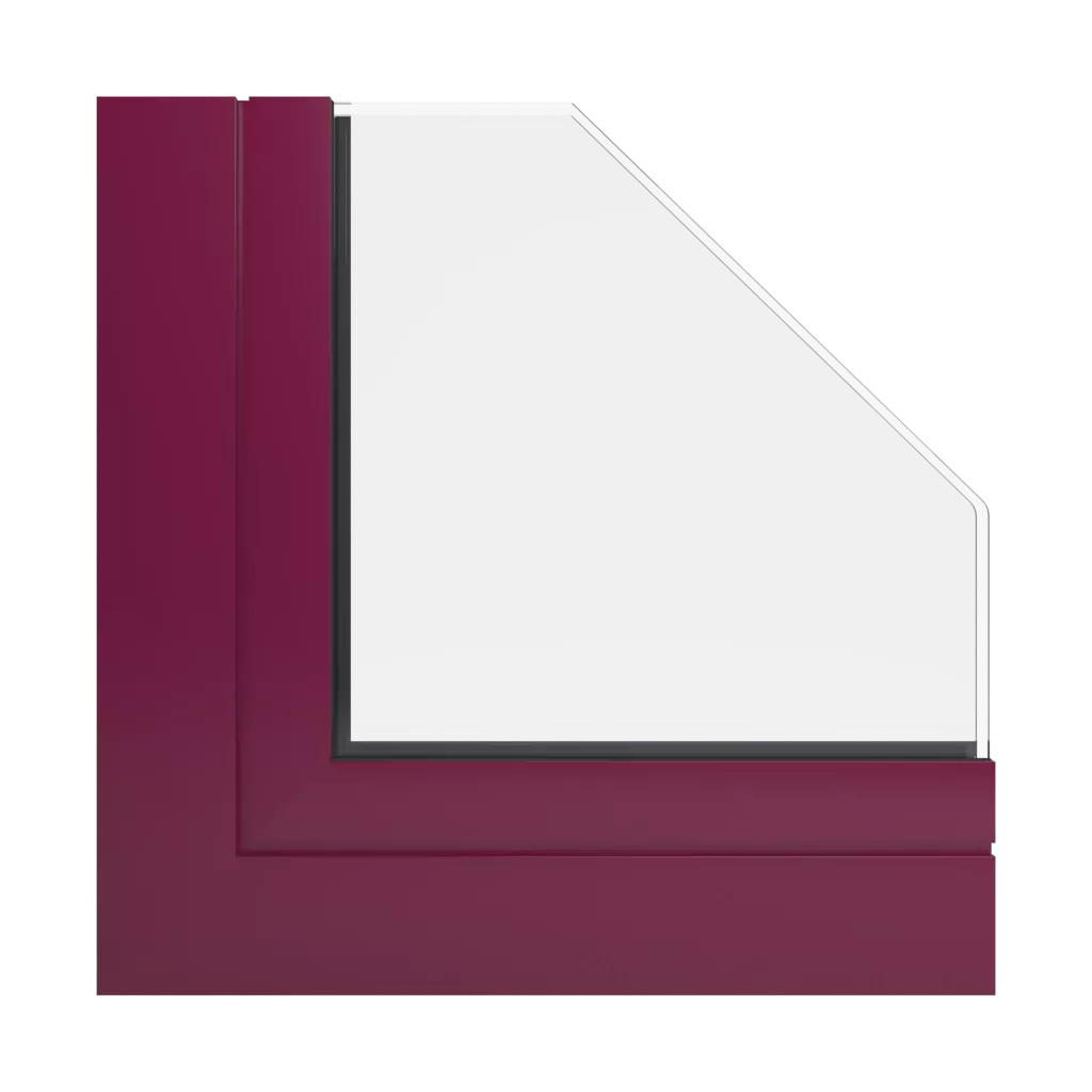 RAL 4004 Violet bordeaux fenetres profils-de-fenetre ponzio pe68-hi