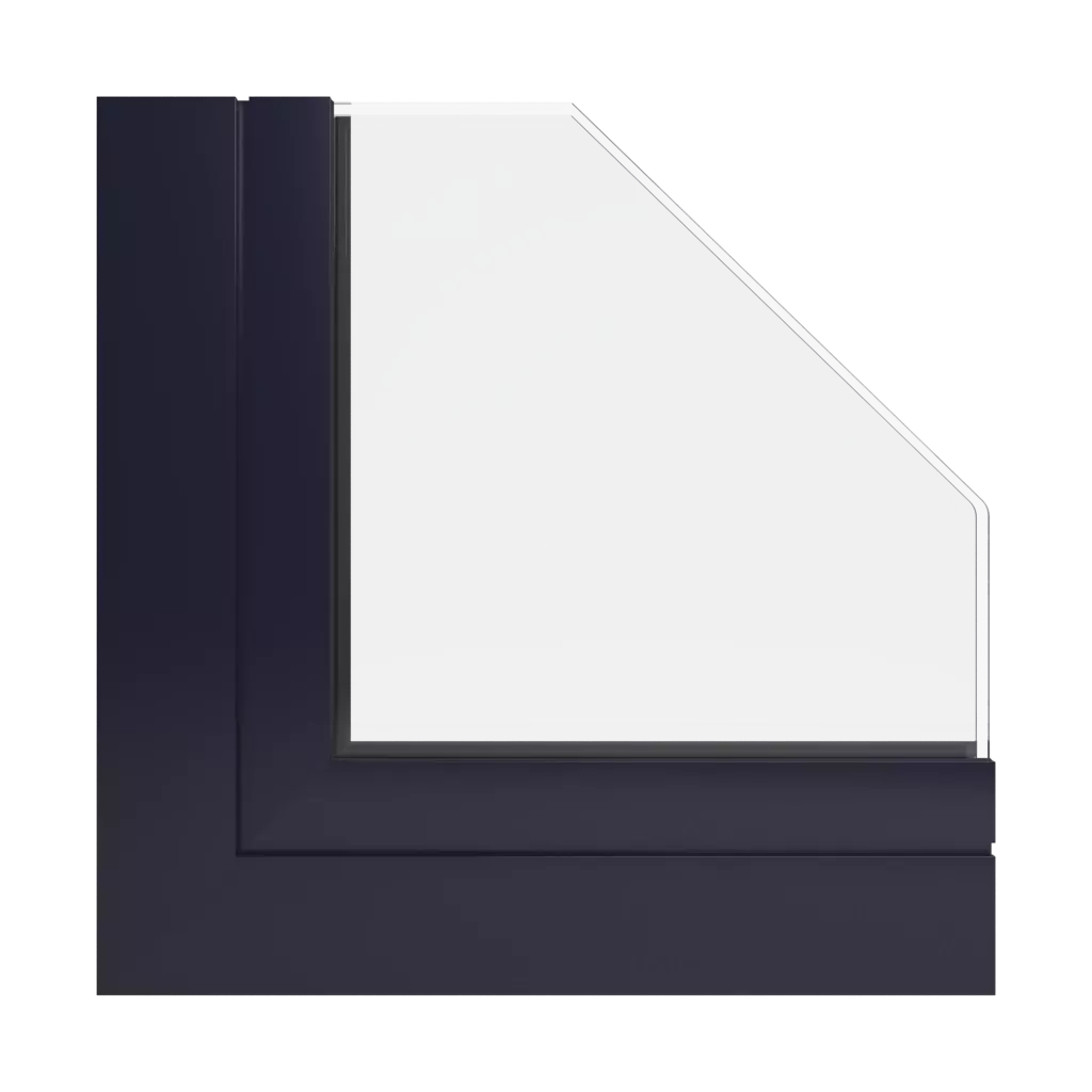 RAL 5004 Bleu noir fenetres profils-de-fenetre aliplast panorama