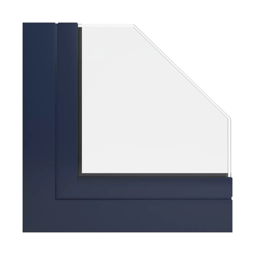 RAL 5011 Bleu acier fenetres profils-de-fenetre aliplast panorama