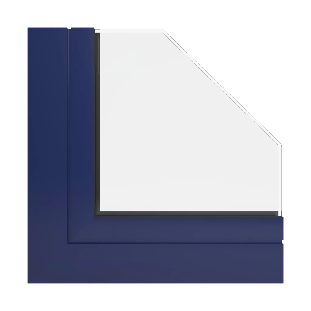 RAL 5013 Bleu cobalt fenetres profils-de-fenetre ponzio pe68-hi