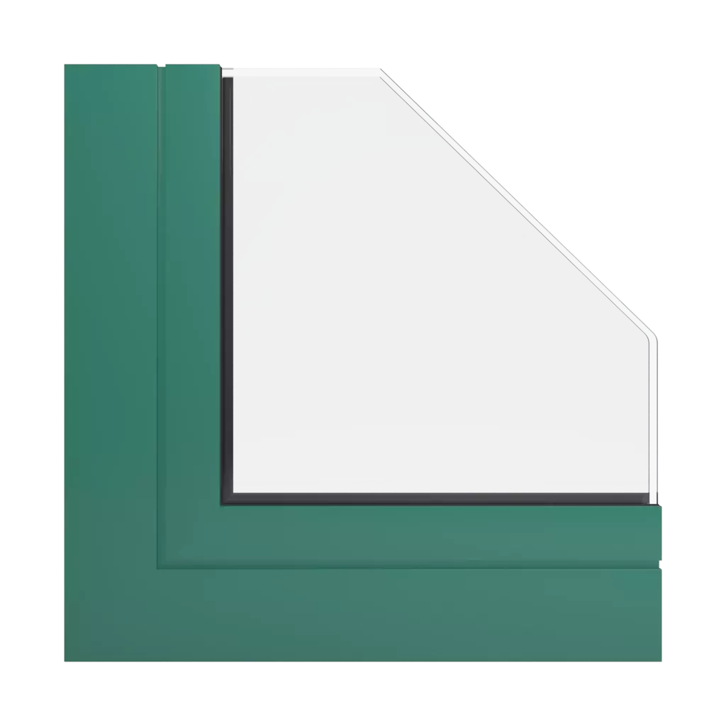 RAL 6000 Vert patine fenetres profils-de-fenetre aliplast genesis-75