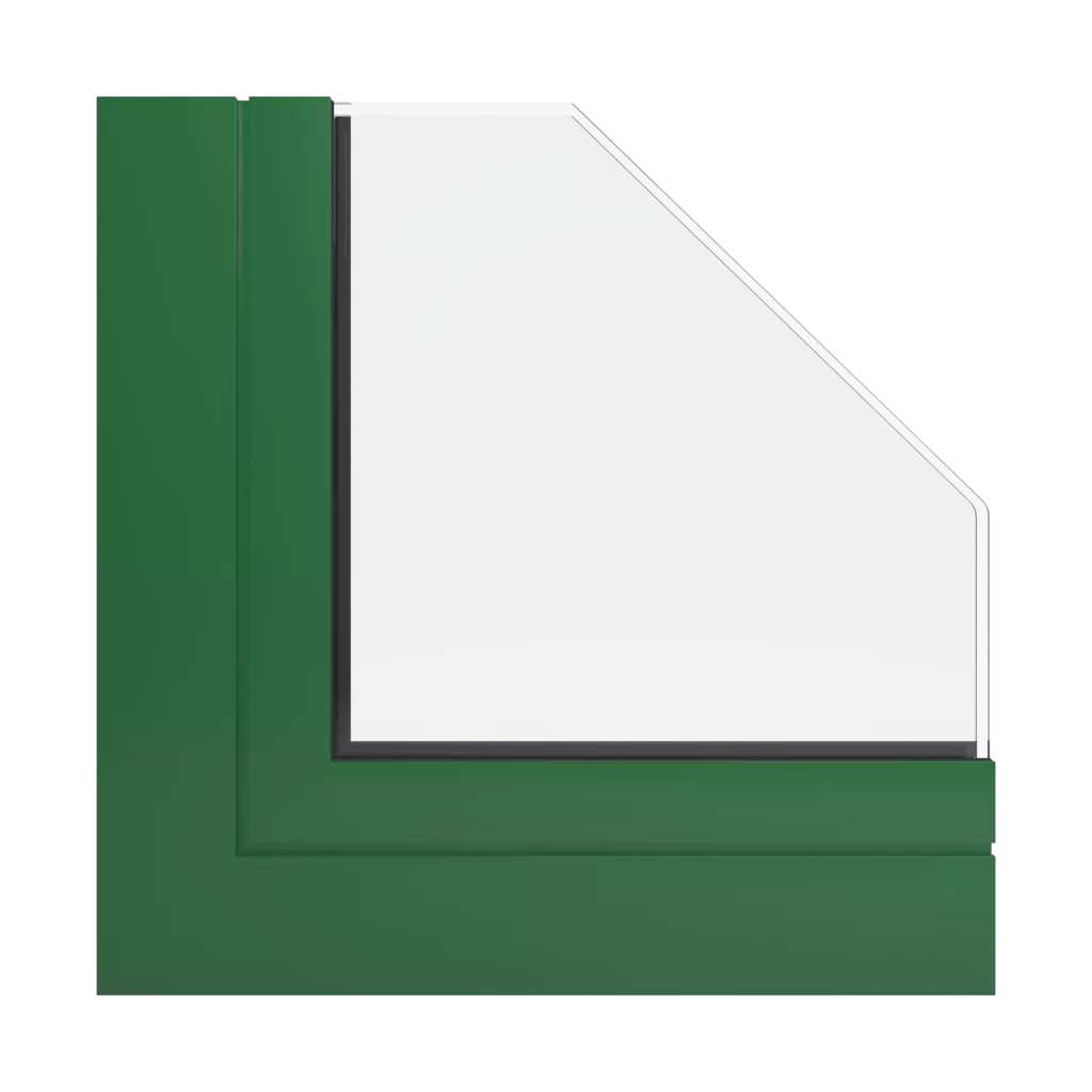 RAL 6002 Vert feuillage fenetres profils-de-fenetre aliplast panorama