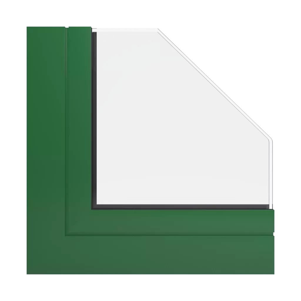 RAL 6002 Vert feuillage fenetres profils-de-fenetre ponzio pe68-hi