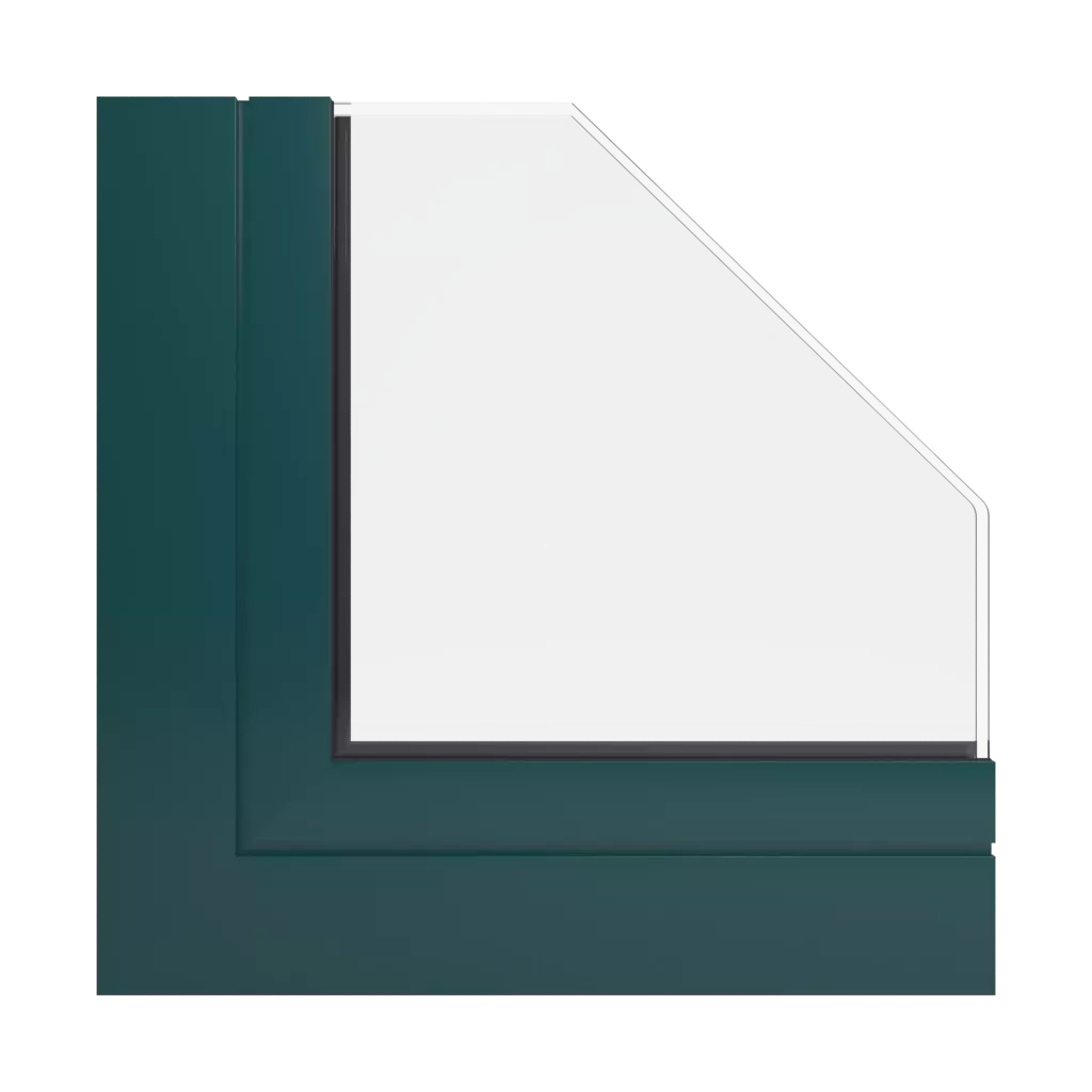 RAL 6004 Vert bleu fenetres profils-de-fenetre aliplast panorama