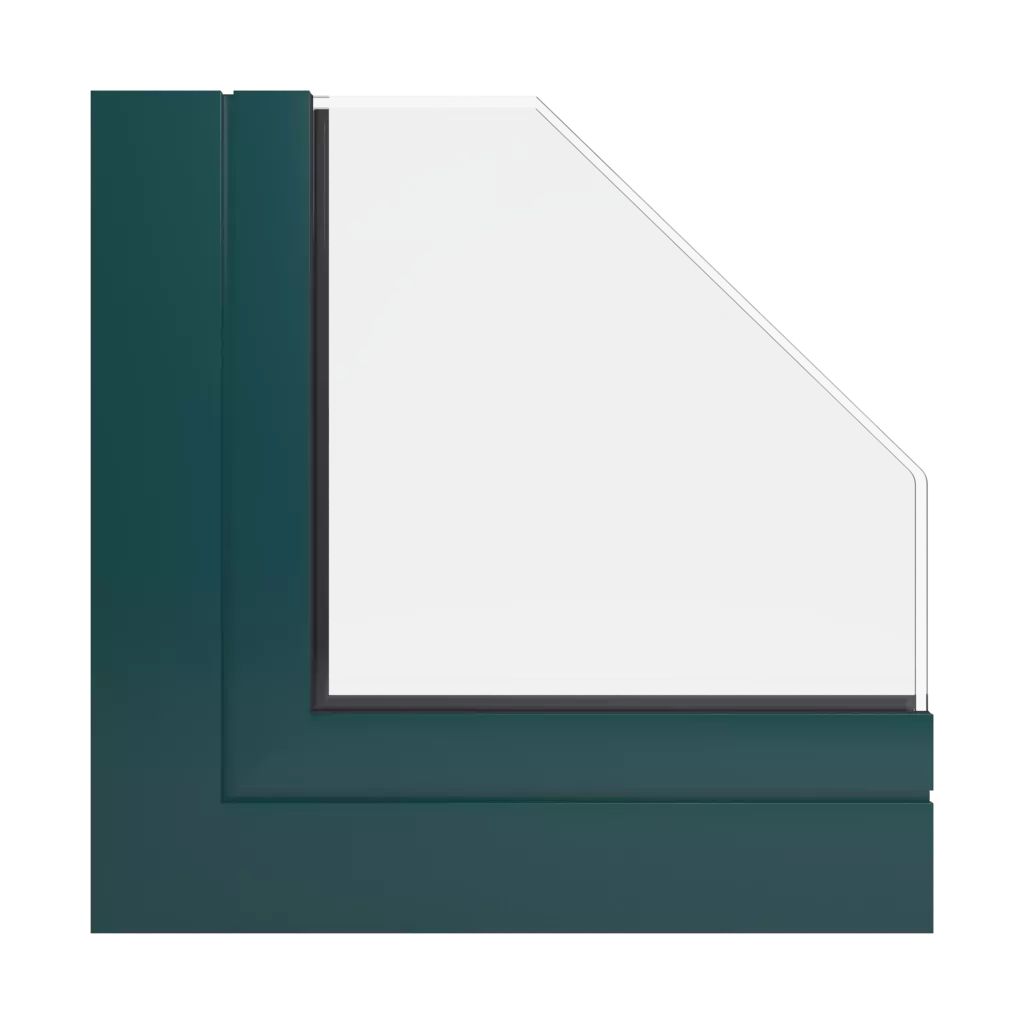 RAL 6004 Vert bleu fenetres profils-de-fenetre aluprof mb-45-office