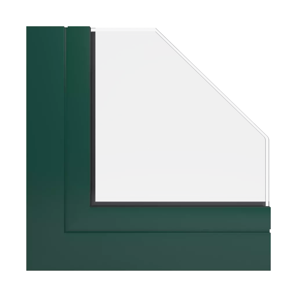 RAL 6005 Vert mousse fenetres profils-de-fenetre ponzio pe68-hi