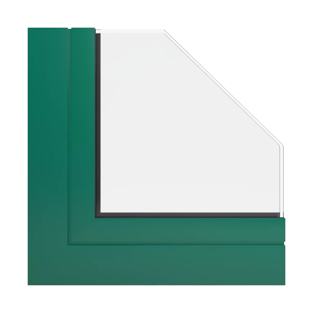 RAL 6016 Vert turquoise fenetres profils-de-fenetre aliplast genesis-75