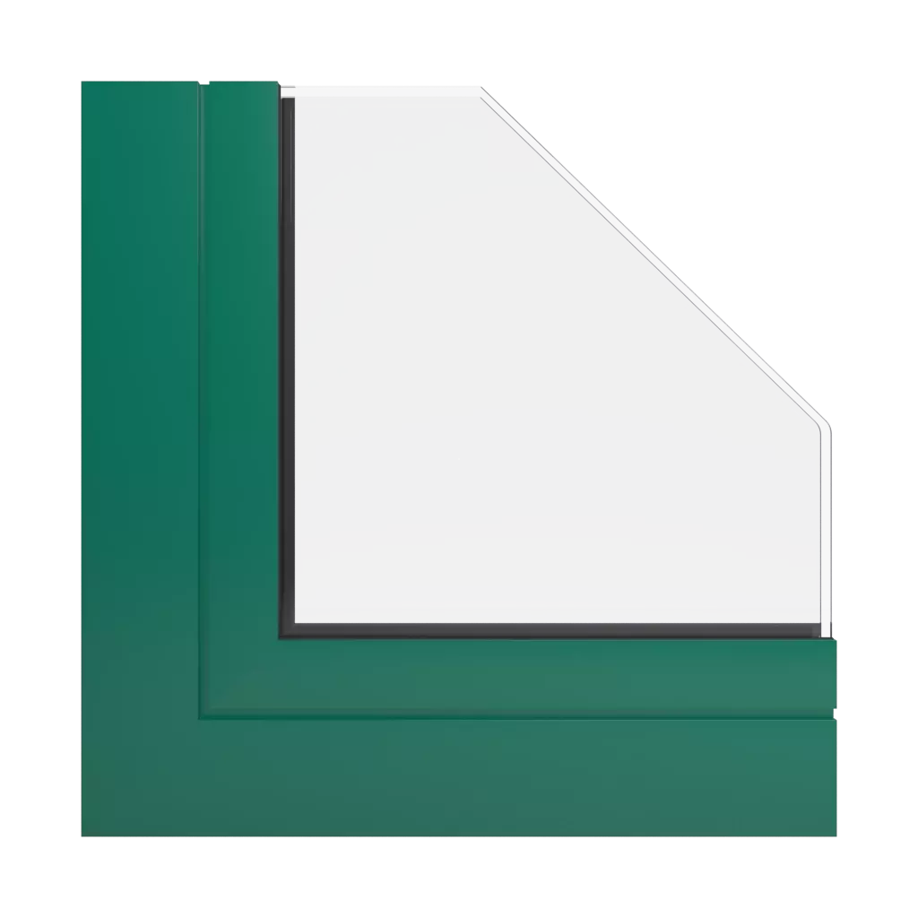 RAL 6016 Vert turquoise fenetres profils-de-fenetre aluprof mb-45-office