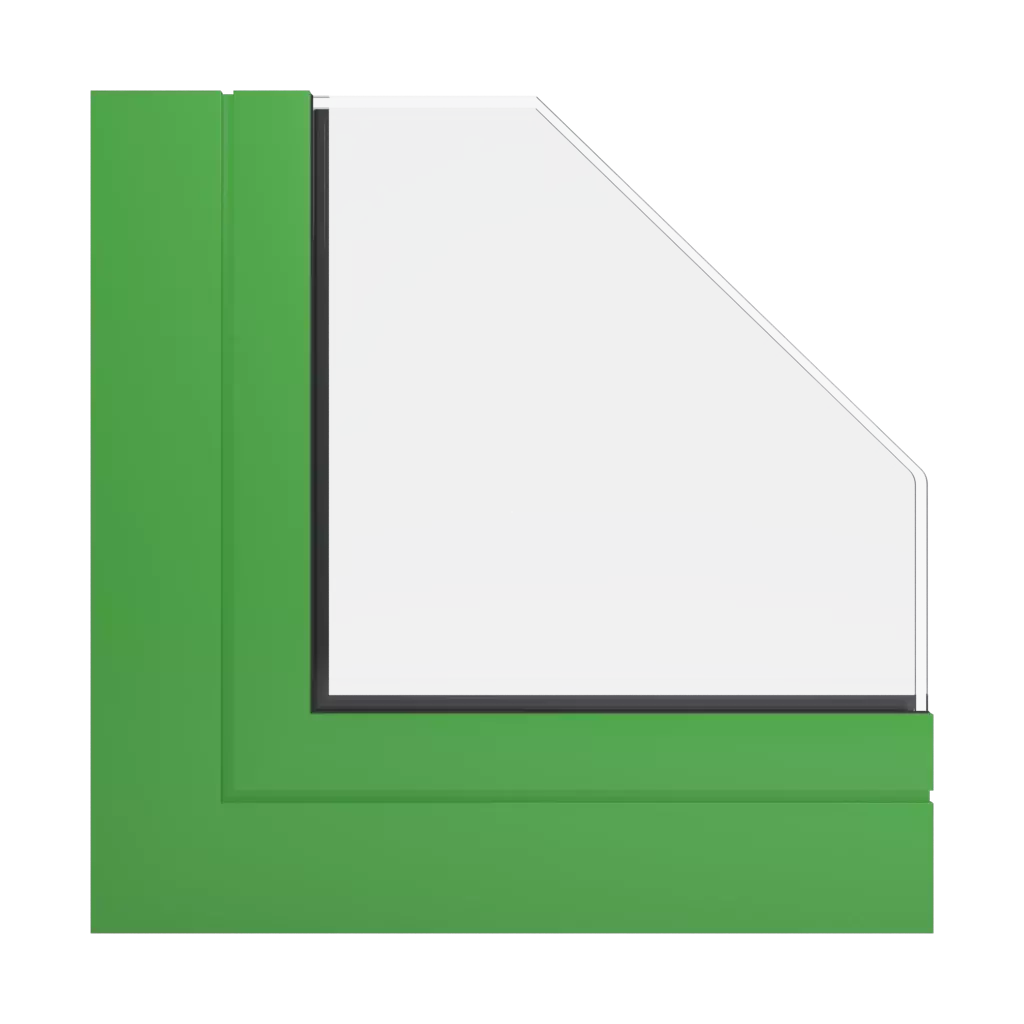 RAL 6018 Vert jaune fenetres profils-de-fenetre aliplast panorama