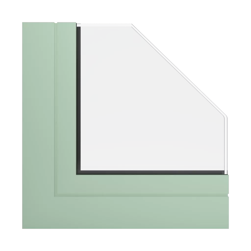 RAL 6019 Vert blanc fenetres profils-de-fenetre aluprof mb-78ei