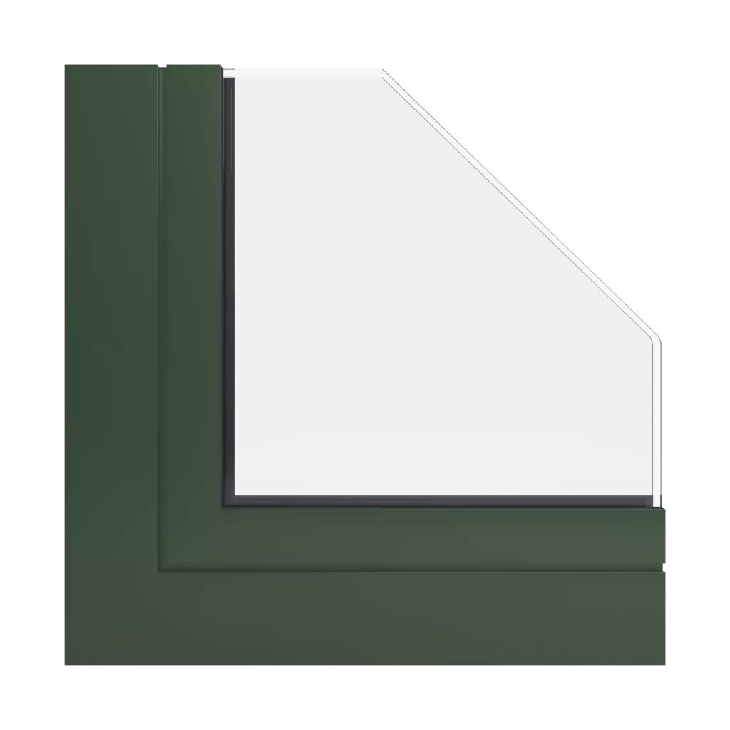 RAL 6020 Vert oxyde chromique fenetres profils-de-fenetre aliplast panorama