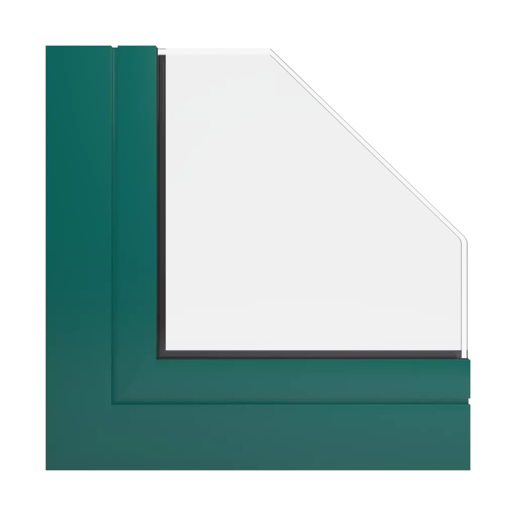 RAL 6026 Vert opale fenetres profils-de-fenetre aliplast panorama