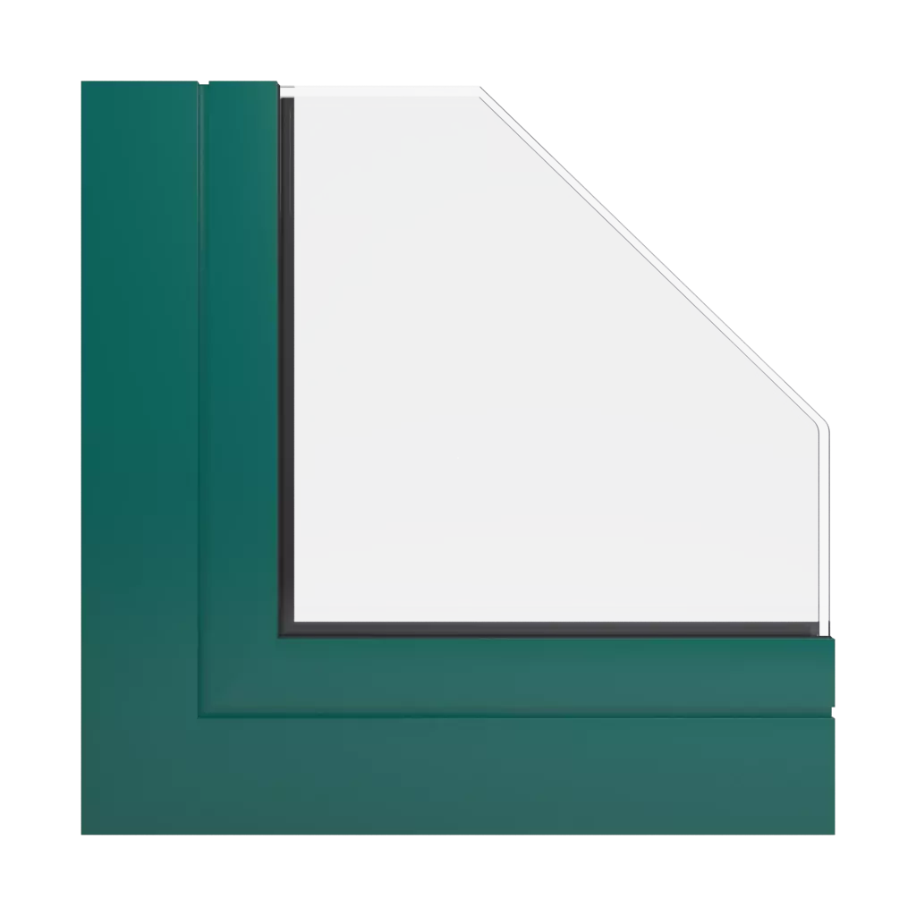 RAL 6026 Vert opale fenetres profils-de-fenetre aluprof mb-sr50n