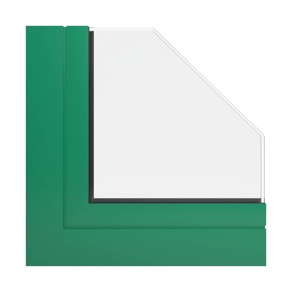 RAL 6032 Vert de sécurité fenetres profils-de-fenetre aliplast genesis-75