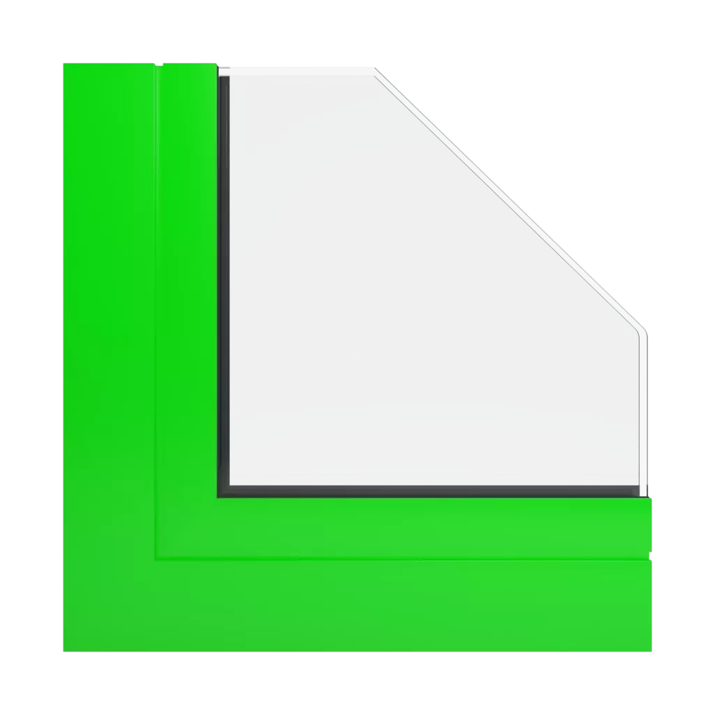 RAL 6038 Vert brillant fenetres profils-de-fenetre aliplast panorama
