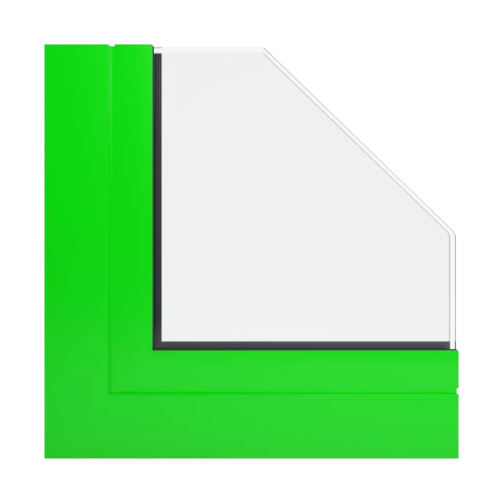 RAL 6038 Vert brillant fenetres profils-de-fenetre aluprof mb-70