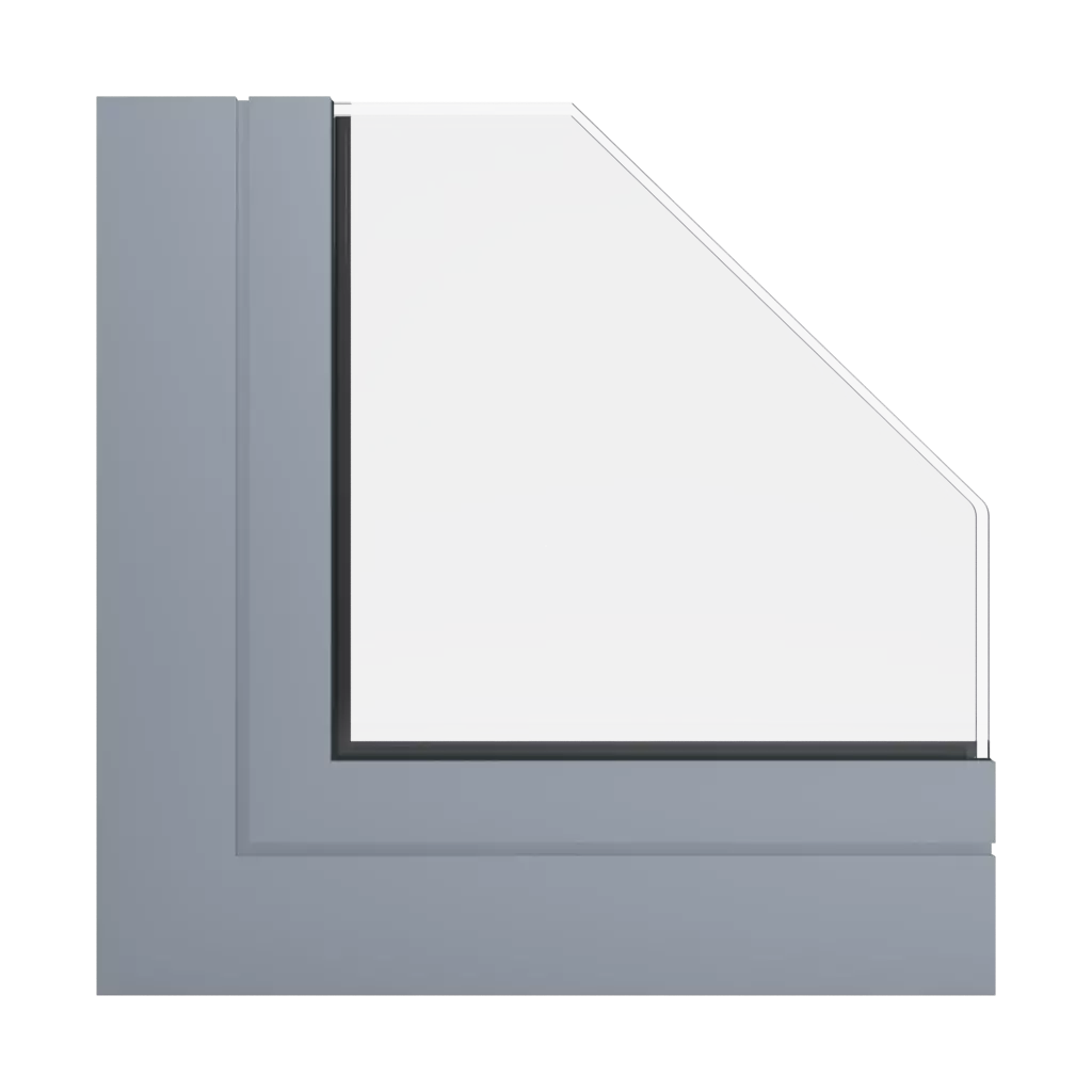 RAL 7001 Gris de sécurité fenetres profils-de-fenetre aluprof mb-86-si