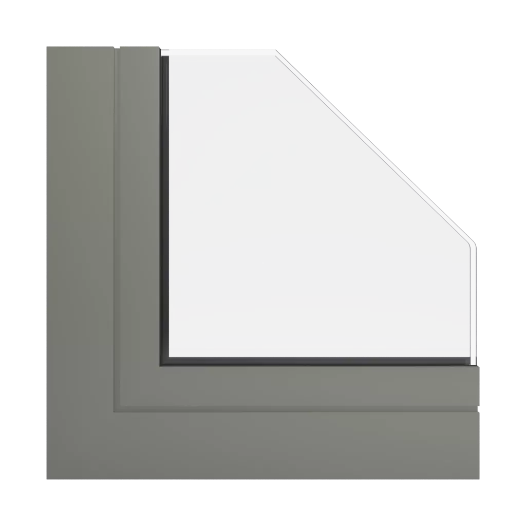 RAL 7003 Gris olive fenetres profils-de-fenetre aliplast genesis-75