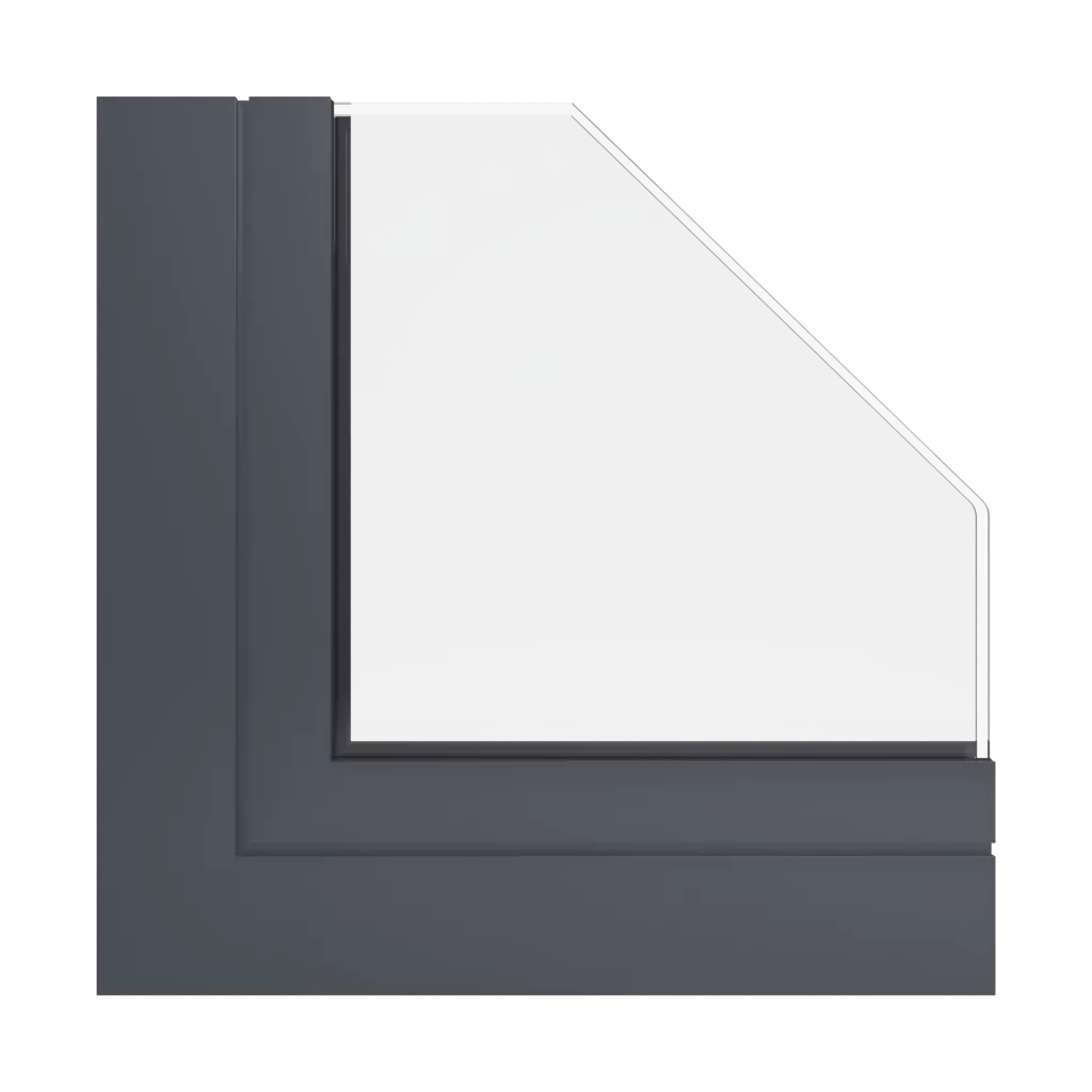 RAL 7024 Gris graphite fenetres profils-de-fenetre ponzio sl600tt-evo