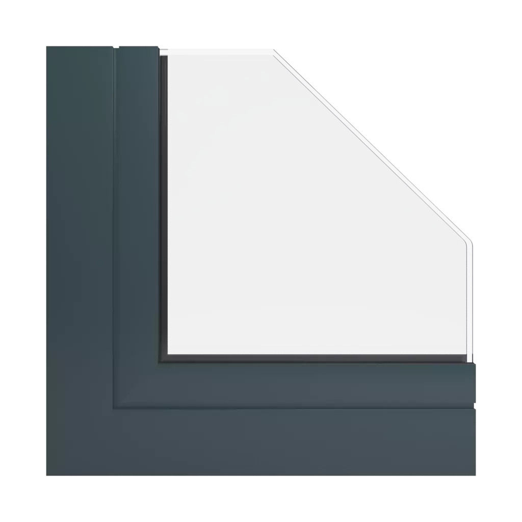 RAL 7026 Gris granit fenetres profils-de-fenetre aliplast panorama