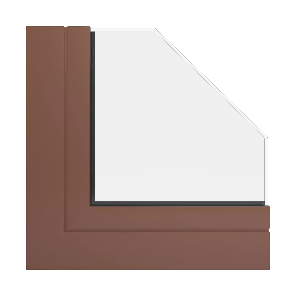 RAL 8002 Brun de sécurité fenetres profils-de-fenetre aluprof mb-sr50n-efekt