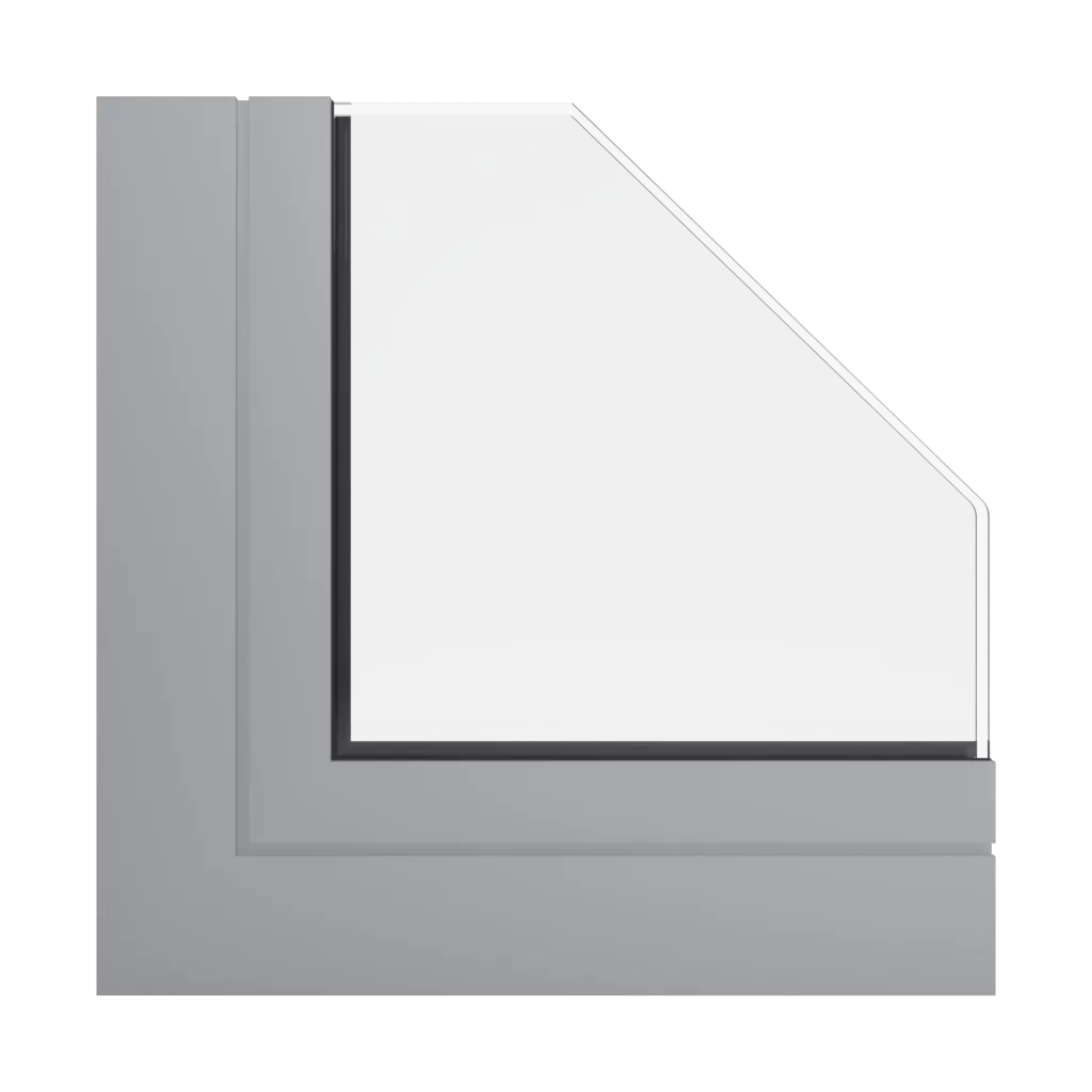 RAL 9006 Aluminium blanc fenetres profils-de-fenetre aliplast panorama