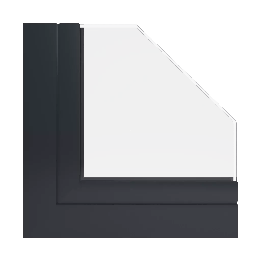 RAL 9011 Noir graphite fenetres profils-de-fenetre ponzio pe68-hi