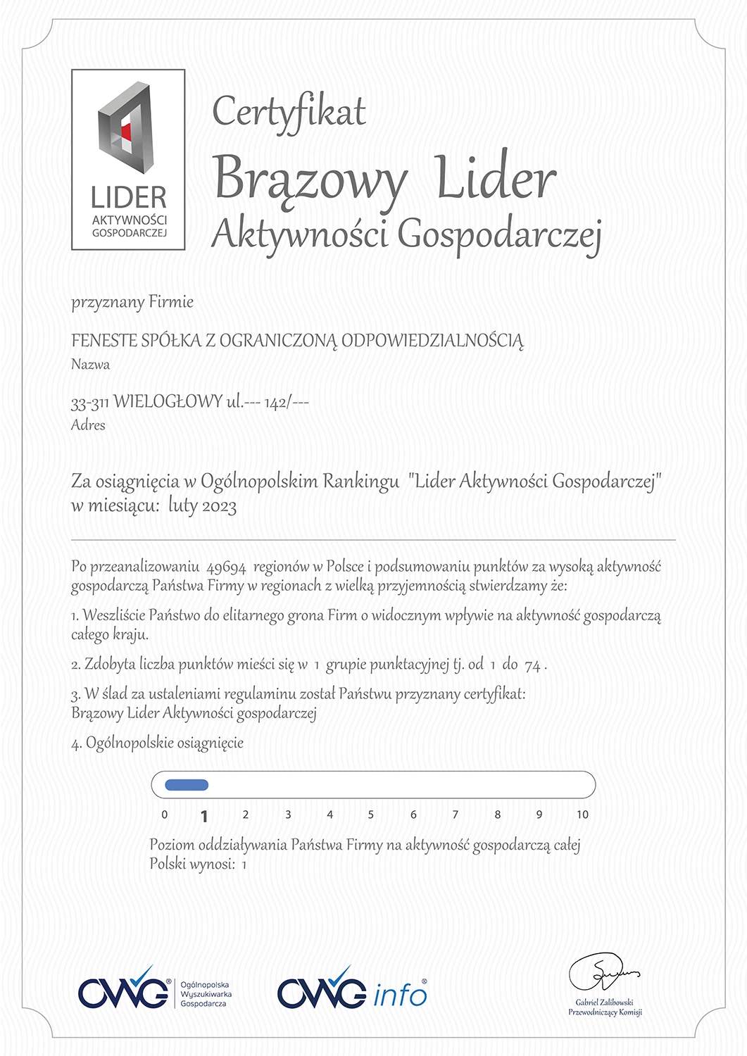 Bronze Leader de l’activité économique Février 2023 prix bronze-leader-de-lactivite-economique-fevrier-2023    